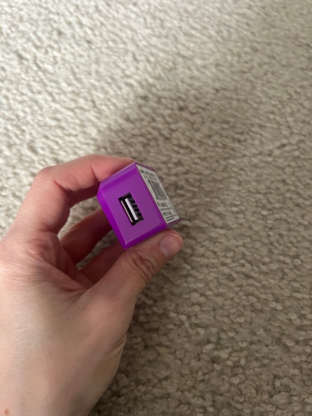 FREE WITH A PURCHASE - Wireless Gear Purple USB Wall Charger Adapter